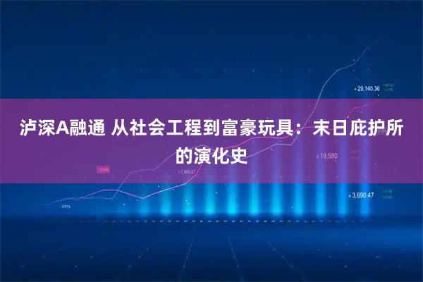 泸深A融通 从社会工程到富豪玩具：末日庇护所的演化史